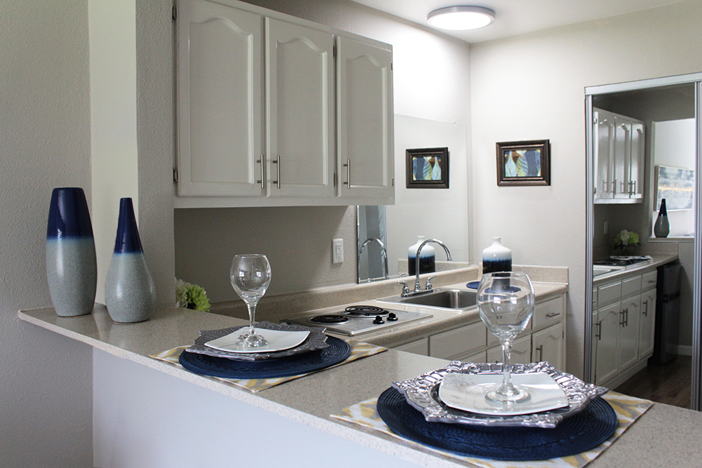 Take a tour today and see the gourmet kitchens for yourself at the Ambassador Inn Apartments.